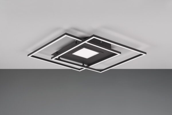 Trio 620710332 Via LED Přisazené stropní svítidlo | Variabilní | 36W | Černá