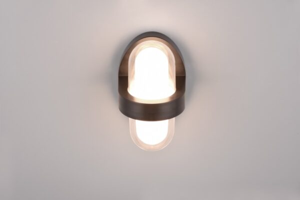 Trio R24256232 Limeira LED Nástěnné venkovní světlo | Teplá bílá | 3,5W | Černá