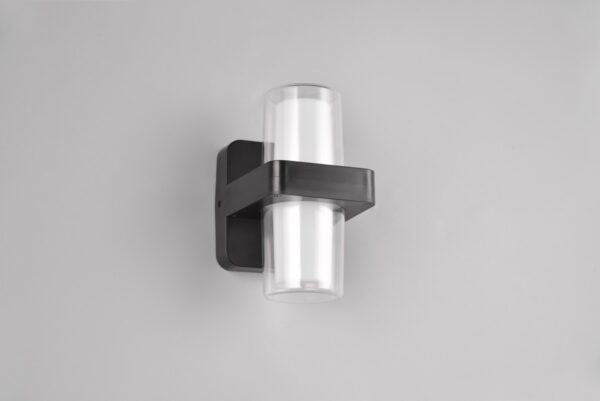 Trio R24266232 Limeira LED Nástěnné venkovní světlo | Teplá bílá | 3,5W | Černá