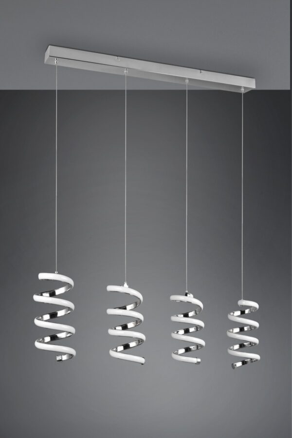 Trio R34184106 Laola LED Lustr | Přírodní bílá | 8W | Chrom | Kov