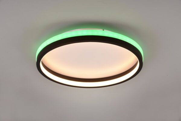 Trio R64282132 Hiko LED Stropní svítidlo s ovladačem | RGB | Variabilní | Černá | 183W