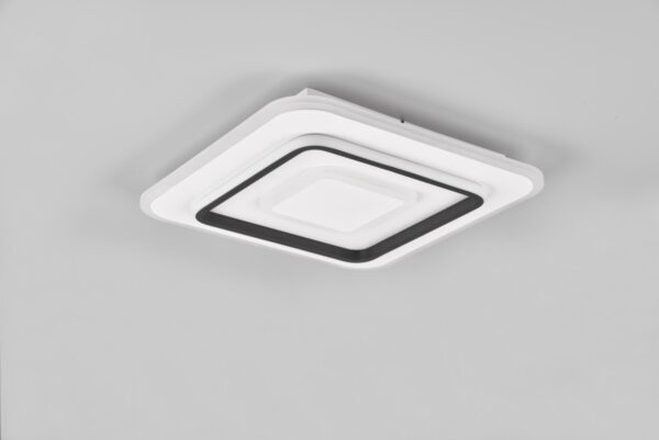 Trio R64293131 LED Ceiling lamp Jora 1x46W | 5400lm | 2700-6000K | IP20 - integrovaný stmívač, plynulé nastavení barvy světla, funkce paměti, dálkový ovladač, noční světlo, časovač spánku, 3 úrovně stmívání pomocí vypínače, matná bílá