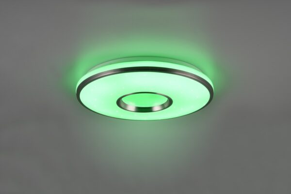 Trio R64401005 Realta LED Stropní svítidlo s ovladačem | RGB | Variabilní | 21W | Kov