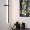 Lucide 12200/90/30 Segin LED nástěnní svítidlo | Teplá bílá | 10W | Černá