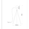 Lucide 05730/01/30 Stojací lampa | E27 | Černá