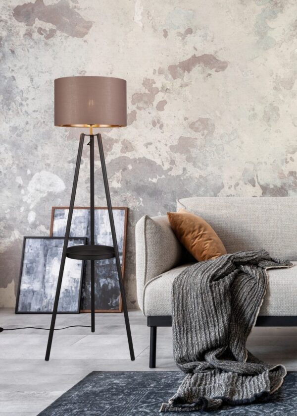 Trio R41561032 Colette Stojací lampa | E27 | Černá