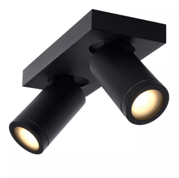 Lucide 09930/10/30 LED bodové svítidlo | Teplá bílá | 2x5W | Černá