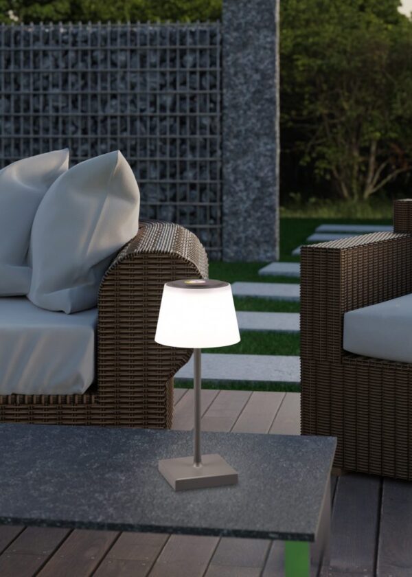 Trio R54126142 Sanchez LED Stmívatelná lampička | RGB | Variabilní | 21W | Černá
