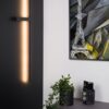 Lucide 12200/90/30 Segin LED nástěnní svítidlo | Teplá bílá | 10W | Černá