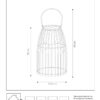 Lucide 06801/01/30 Fjara LED venkovní svítidlo | Teplá bílá | 0,3W | Černá