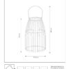 Lucide 06801/01/97 Fjara LED venkovní svítidlo | Teplá bílá | 0,3W