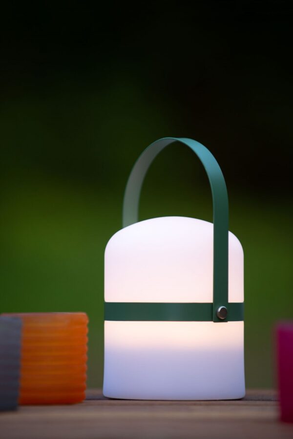 Lucide 06802/01/33 LED stolní lampička | Teplá bílá | Bílá | Zelená | 0,3W