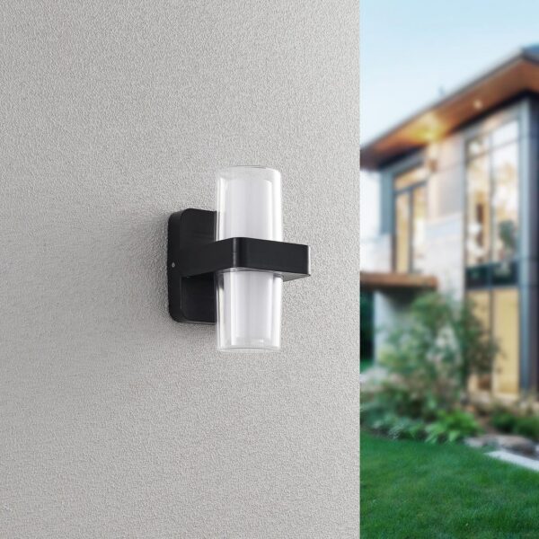 Trio R24266232 Limeira LED Nástěnné venkovní světlo | Teplá bílá | 3,5W | Černá