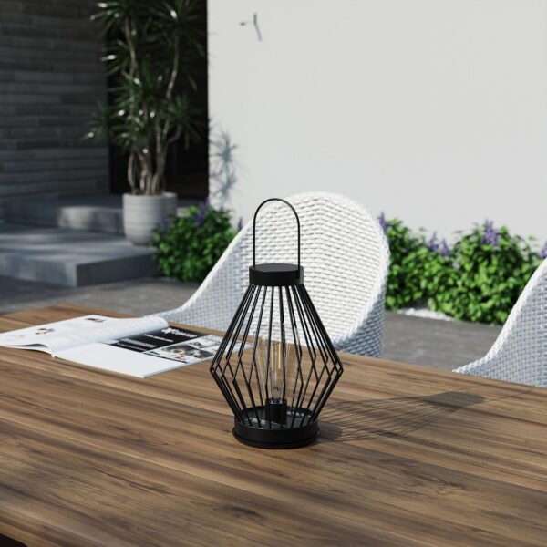Trio R54046132 Merida LED Solární svítidlo | Teplá bílá | Černá