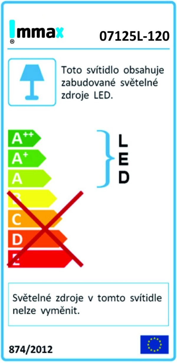 Immax 07125L-120 LED Stropní svítidlo | Teplá bílá | 35W