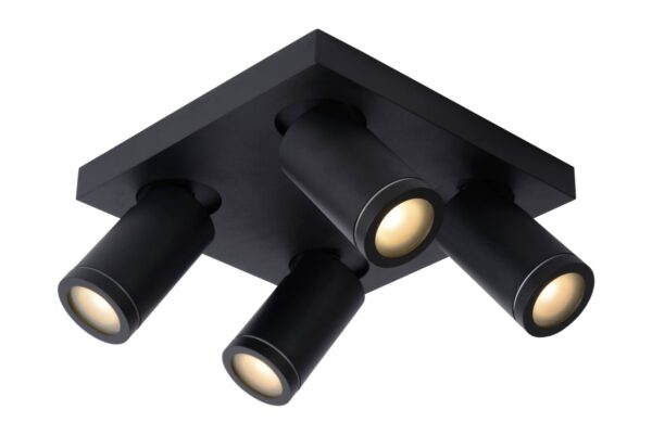 Lucide 09930/20/30 LED bodové svítidlo | Teplá bílá | 4x5W | Černá