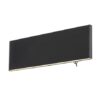 Globo 41751-8B LED Nástěnní svítidlo s vypínačem | Teplá bílá | Černá | 8W