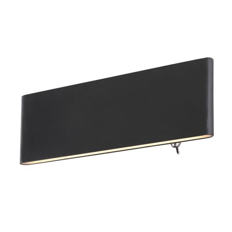 Globo 41751-8B LED Nástěnní svítidlo s vypínačem | Teplá bílá | Černá | 8W