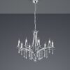 Trio 101600806 Lucerna Lustr | E14 | Chrom | Kov