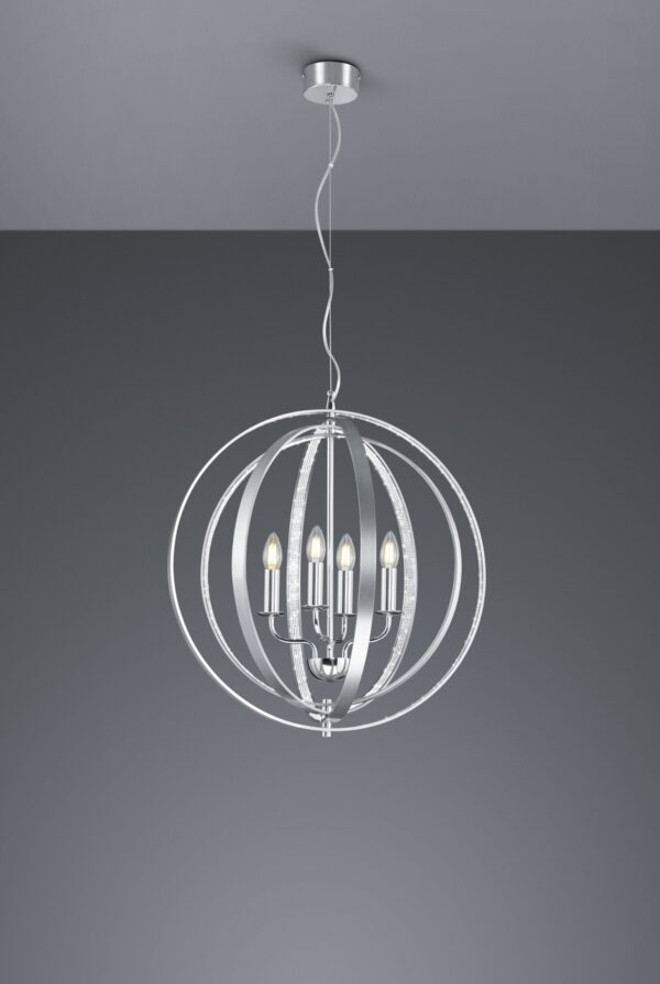 Trio 102000405 Candela Lustr | E14 | Kov
