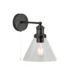 Searchlight 96001277BK Pyramid Nástěnné svítidlo | E27 | Černá