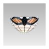 LUXERA 92000148 Tiffany Nástěnné svítidlo | E14 | Hnědá