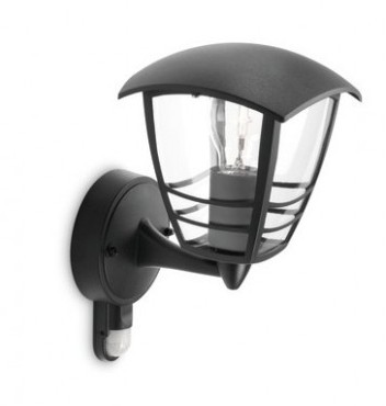 Philips 15388/30/16 Creek Nástěnné venkovní světlo | E27 | Černá