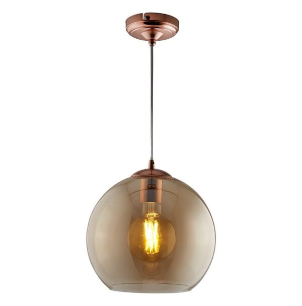 Searchlight 96001635AM Balls Lustr | E27 | Barevný kov | Mosaz
