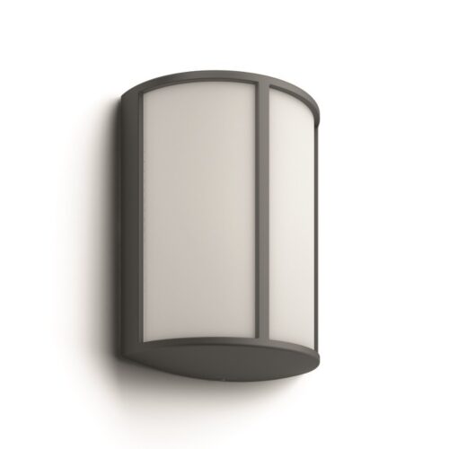 Philips 16464/93/16 Stock LED Nástěnné venkovní světlo | Teplá bílá | 6W | Černá