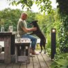 Philips 16482/30/P0 Parterre LED Zahradní sloupkové světlo | Teplá bílá | 8W | Černá