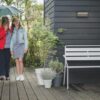 Philips 16484/93/P3 Bustan LED Nástěnné venkovní světlo | Přírodní bílá | 4,5W | Černá