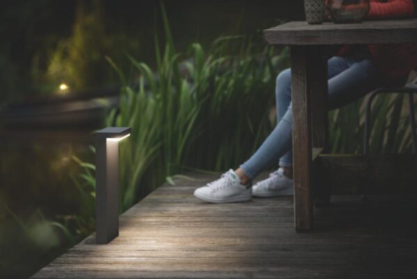 Philips 16485/93/P0 Bustan LED venkovní svítidlo | Teplá bílá | 2x4,5W | Černá