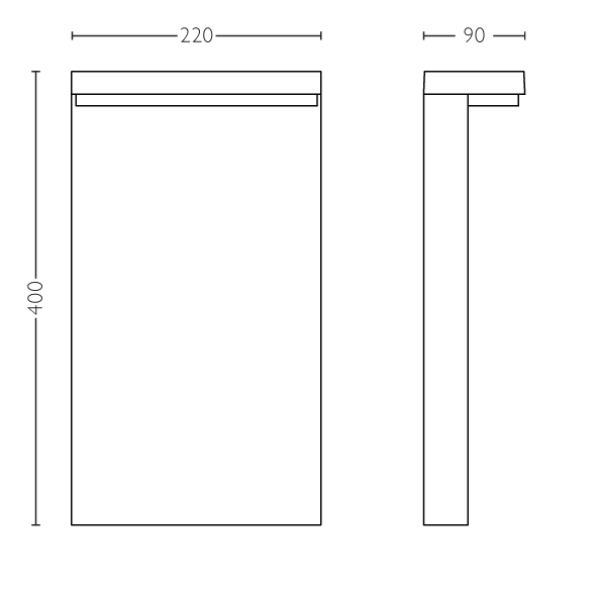 Philips 16485/93/P0 Bustan LED venkovní svítidlo | Teplá bílá | 2x4,5W | Černá