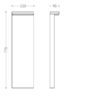 Philips 16486/93/P0 Bustan LED venkovní svítidlo | Teplá bílá | 2x4,5W | Černá