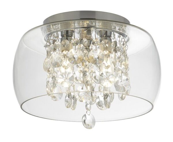 Searchlight 96001773CC Bathroom Koupelnové stropní svítidlo | G9 | Chrom | Kov