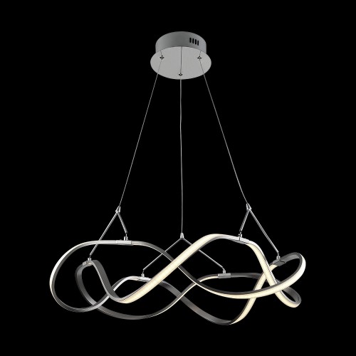 LUXERA 91018104 Minuet LED stropní svítidlo | Teplá bílá | 35W | Bílá | Chrom | Kov