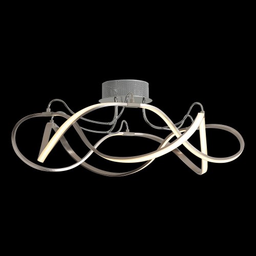 LUXERA 91018106 Minuet LED stropní svítidlo | Teplá bílá | 40W | Bílá | Chrom | Kov