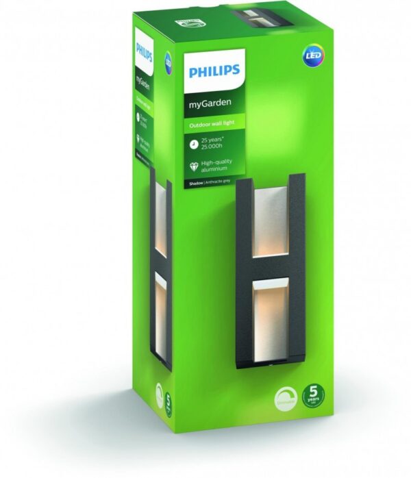 Philips 17351/93/P0 LED Nástěnné venkovní světlo | Teplá bílá | 4,5W | 6