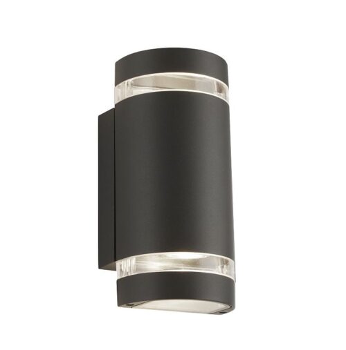 Searchlight 96002002-2GY-LED LED Nástěnné venkovní světlo | Teplá bílá | Šedá | 3W