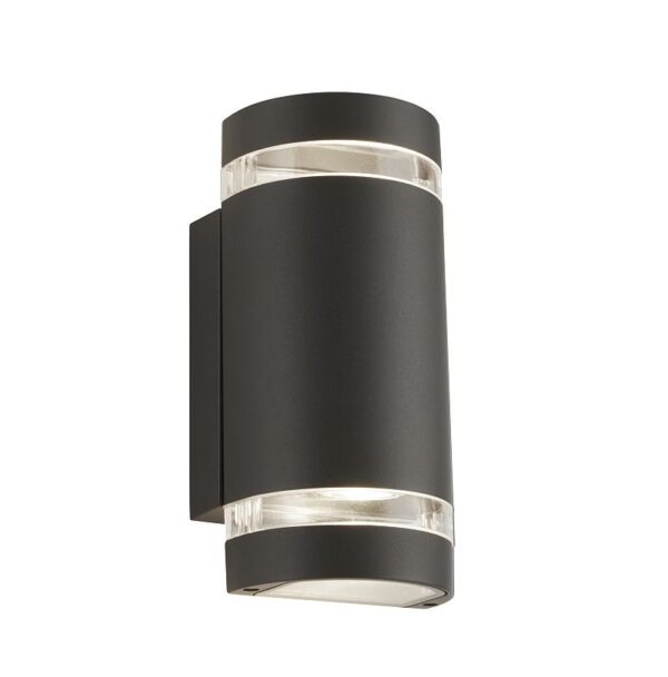 Searchlight 96002002-2GY-LED LED Nástěnné venkovní světlo | Teplá bílá | Šedá | 3W