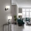 Trio 214470132 Cassio Nástěnné svítidlo | E27 | Černá