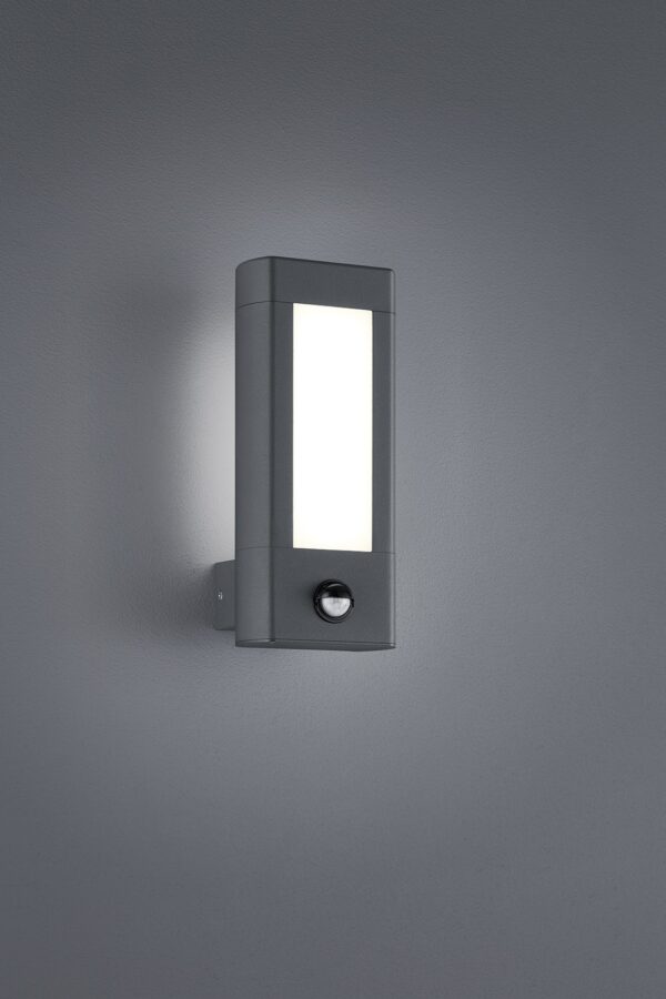 Trio 221669242 Rhine LED Nástěnné venkovní světlo | Teplá bílá | 2x4W | Černá