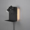 Trio 222570232 Element LED nástěnní svítidlo | Teplá bílá | 3W | Černá