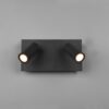 Trio 222960242 Tunga LED Nástěnné venkovní světlo | Teplá bílá | Černá | 2x3,5W