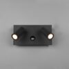 Trio 222969242 Tunga LED Nástěnné venkovní světlo | Teplá bílá | Černá | 2x3,5W