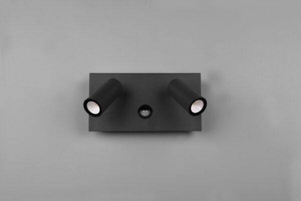 Trio 222969242 Tunga LED Nástěnné venkovní světlo | Teplá bílá | Černá | 2x3,5W