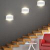 Trio 225172931 Concha LED nástěnní svítidlo | Teplá bílá | 2X6=2x600lmW | Bílá