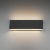 Trio 225172942 Concha LED nástěnní svítidlo | Teplá bílá | 2X6=2x600lmW | Černá