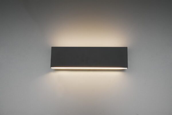 Trio 225172942 Concha LED nástěnní svítidlo | Teplá bílá | 2X6=2x600lmW | Černá