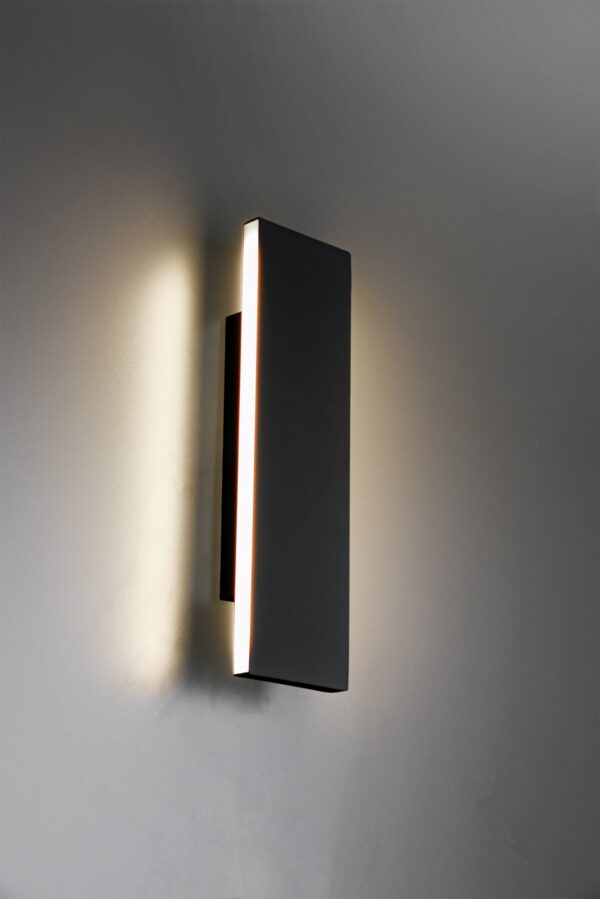 Trio 225172942 Concha LED nástěnní svítidlo | Teplá bílá | 2X6=2x600lmW | Černá
